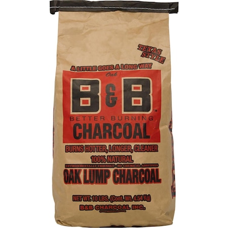 B&B Charcoal B&B Charcoal 8684193 10 lbs Oak Hardwood Lump Charcoal B&4778